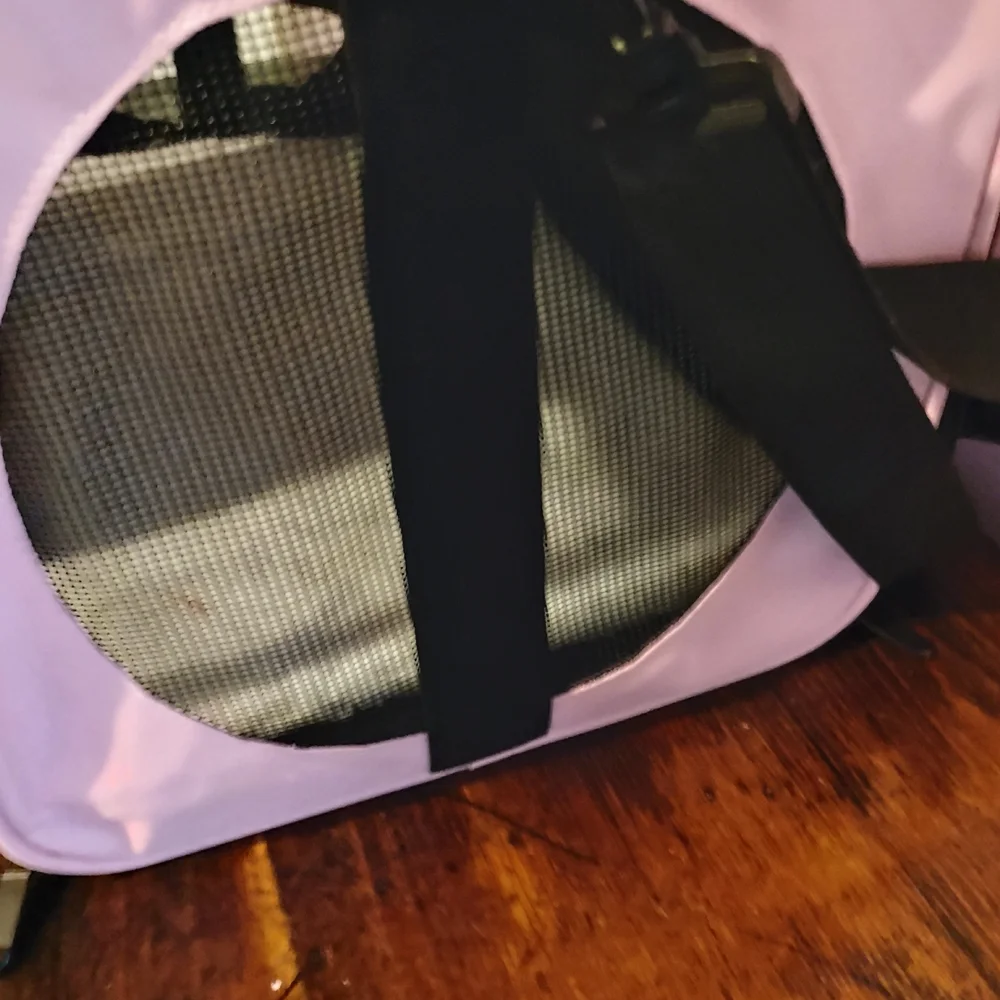 Pink and Black Pet Carrier